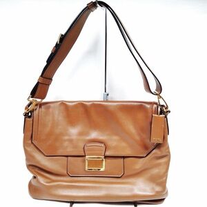 Beautiful Miu Miu Brown Vitello Soft Leather Shoulder Bag With Gold Hardware!